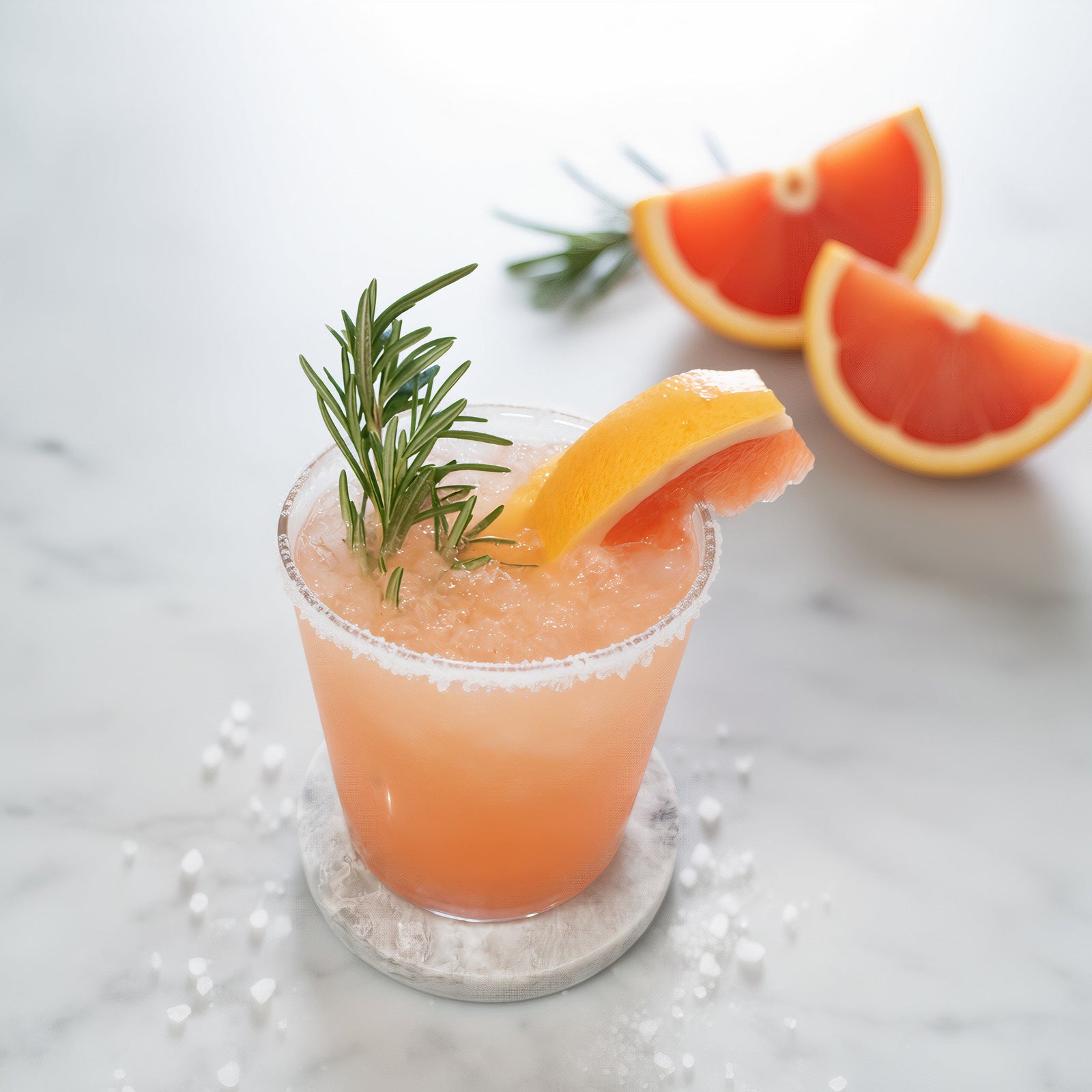 Rosemary Grapefruit Paloma Mocktail